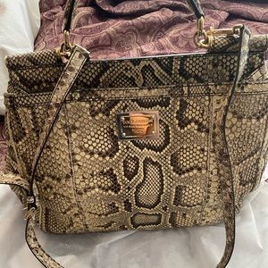 Dolce&Gabbana large Miss Sicily Handle Bag (Snake skin)
